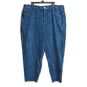 American Eagle Straight Jeans Womens Plus 20 Medium Wash High Rise 100% Cotton